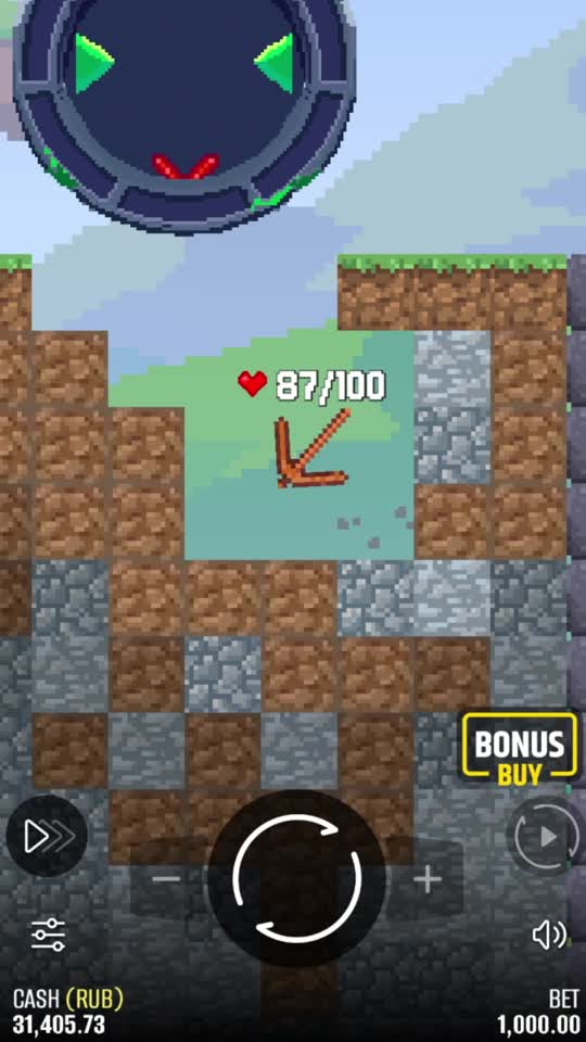 Экран Falling Pickaxe на телефоне